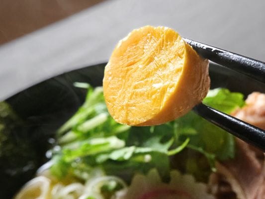 鶏のきんかん（未成熟卵）のアップ